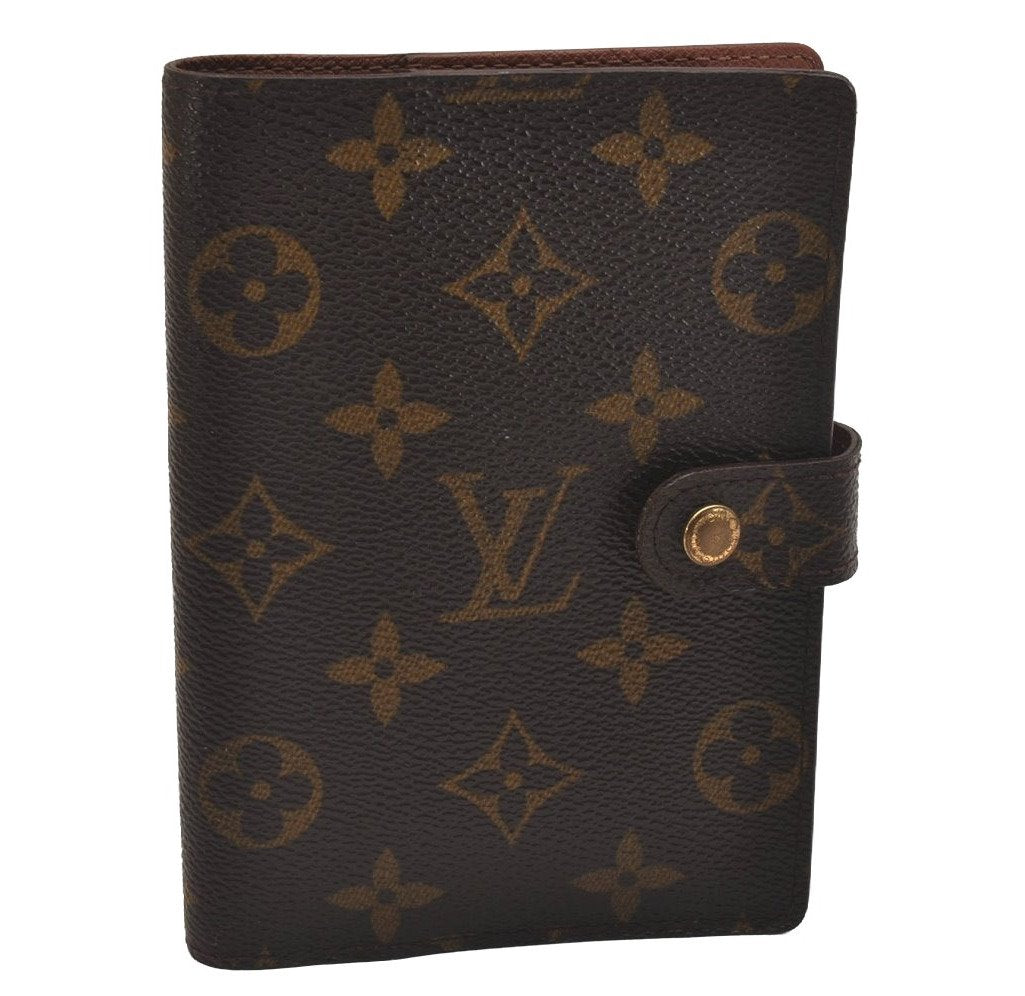 Authentic Louis Vuitton Monogram Agenda PM Notebook Cover R20005 LV 6957J