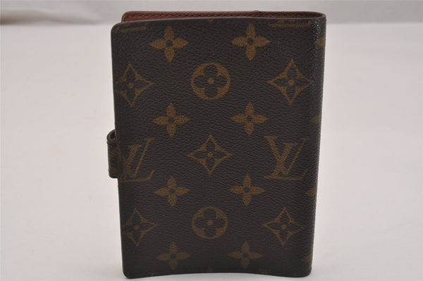 Authentic Louis Vuitton Monogram Agenda PM Notebook Cover R20005 LV 6957J