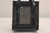 Authentic GUCCI Vintage Hand Tote Bag Purse Mesh Leather Black 6957M