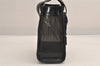 Authentic GUCCI Vintage Hand Tote Bag Purse Mesh Leather Black 6957M