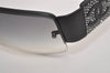 Authentic CHANEL Sunglasses CC Logos CoCo Mark Rhinestone 4117-B Black 6958J