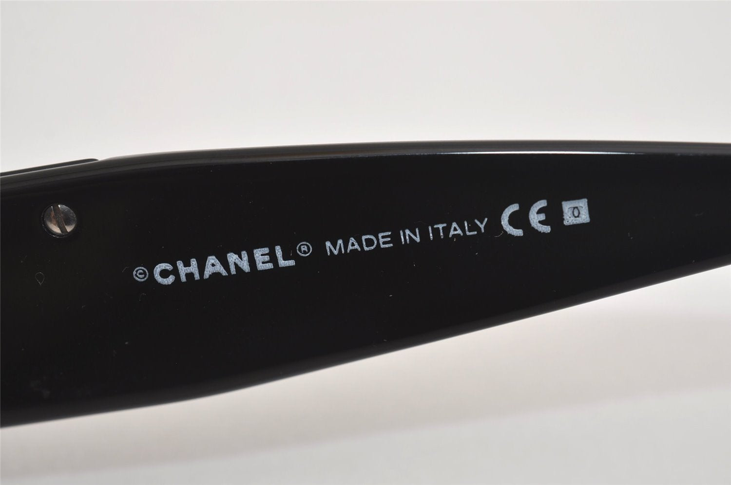 Authentic CHANEL Sunglasses CC Logos CoCo Mark Rhinestone 4117-B Black 6958J