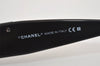 Authentic CHANEL Sunglasses CC Logos CoCo Mark Rhinestone 4117-B Black 6958J