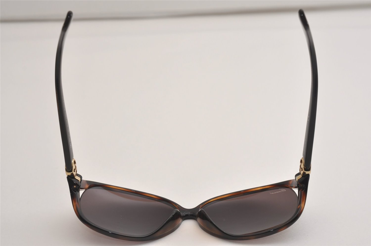 Authentic GUCCI Lovely Heart Vintage Sunglasses GG 3792/F/S Plastic Brown 6959J