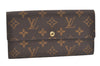 Authentic Louis Vuitton Monogram Portefeuille Sarah Purse Wallet M61734 LV 6959K