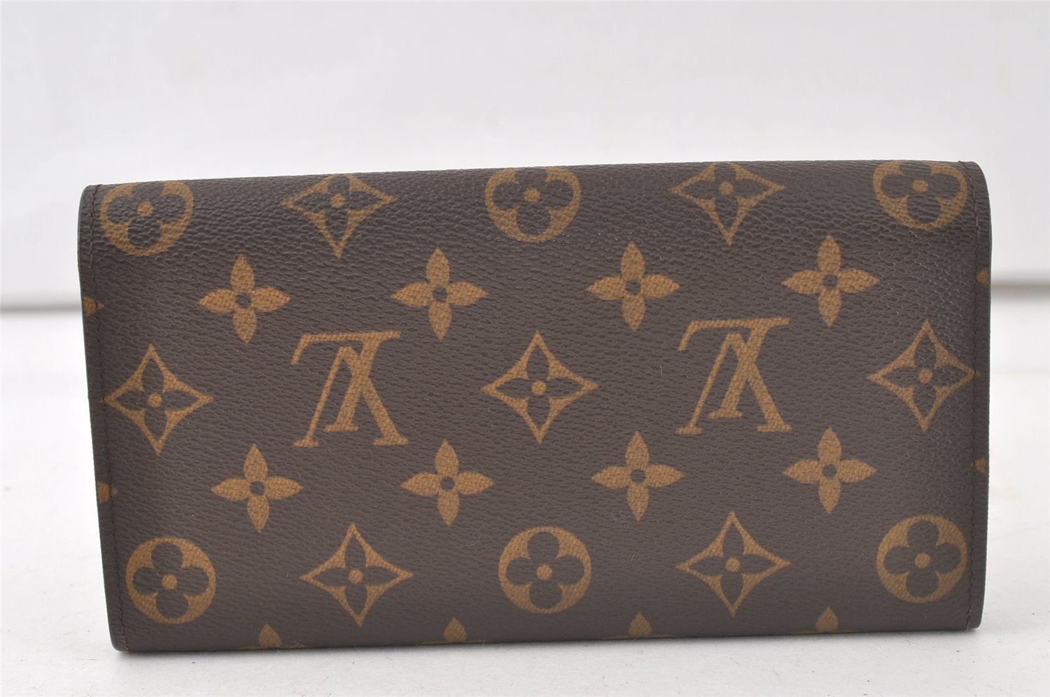 Authentic Louis Vuitton Monogram Portefeuille Sarah Purse Wallet M61734 LV 6959K