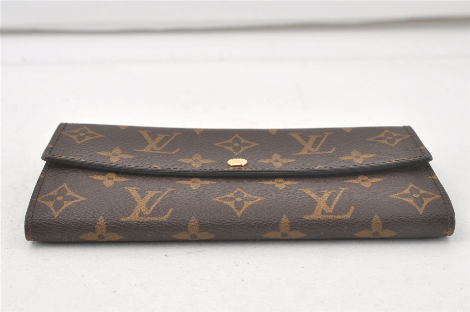 Authentic Louis Vuitton Monogram Portefeuille Sarah Purse Wallet M61734 LV 6959K