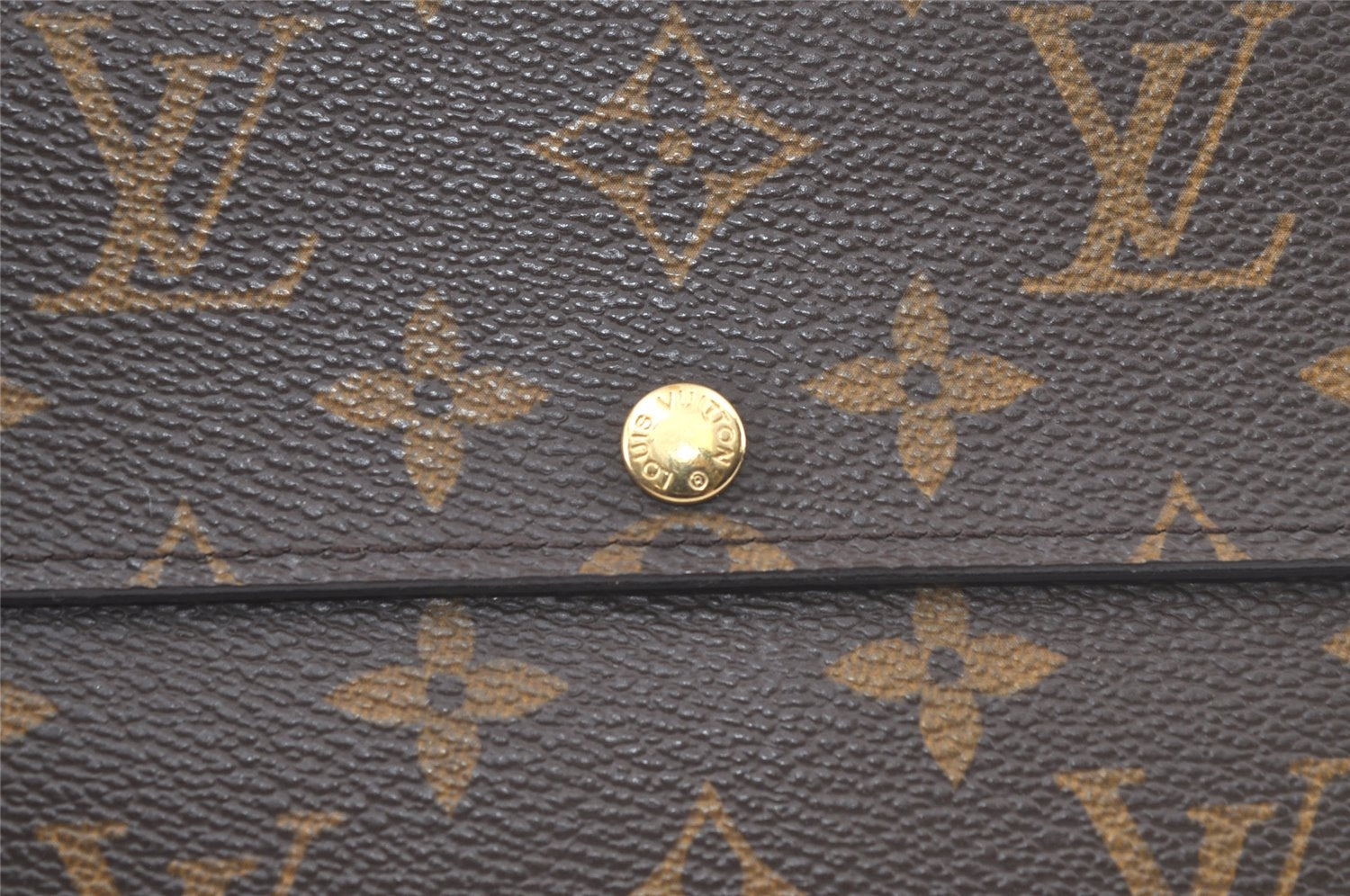 Authentic Louis Vuitton Monogram Portefeuille Sarah Purse Wallet M61734 LV 6959K