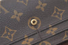 Authentic Louis Vuitton Monogram Portefeuille Sarah Purse Wallet M61734 LV 6959K