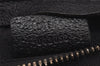 Authentic GUCCI Vintage Waist Body Bag Purse GG Canvas Leather 28566 Black 6960J