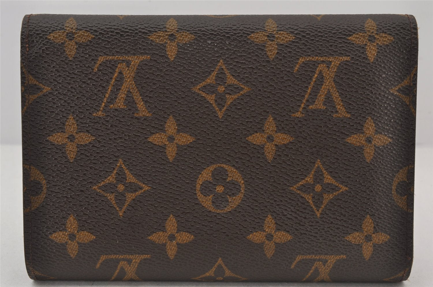 Authentic Louis Vuitton Monogram Porte Tresor Etui Papier Wallet M61202 LV 6960K