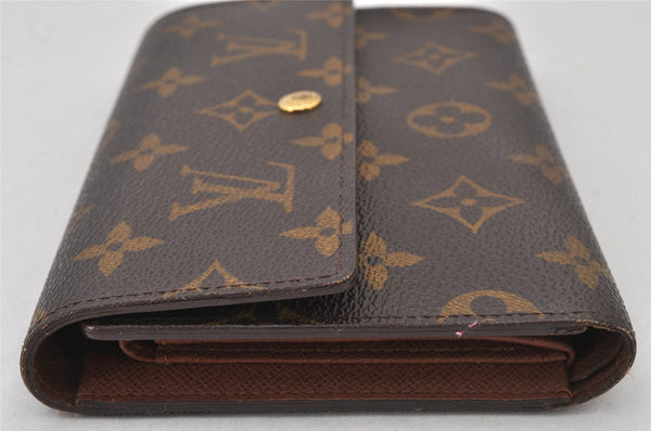 Authentic Louis Vuitton Monogram Porte Tresor Etui Papier Wallet M61202 LV 6960K