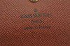 Authentic Louis Vuitton Monogram Porte Tresor Etui Papier Wallet M61202 LV 6960K