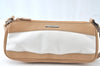 Authentic GUCCI Vintage Hand Bag Pouch Purse Canvas Leather 92820 White 6961J