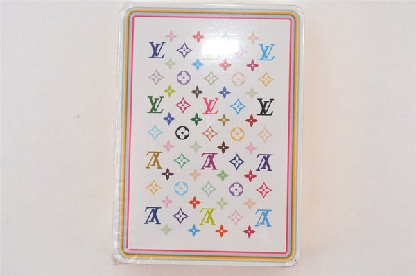 Auth Louis Vuitton Monogram Multicolor Takashi Murakami Playing Cards Box 6961K