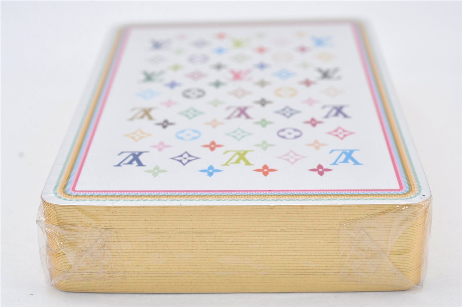 Auth Louis Vuitton Monogram Multicolor Takashi Murakami Playing Cards Box 6961K