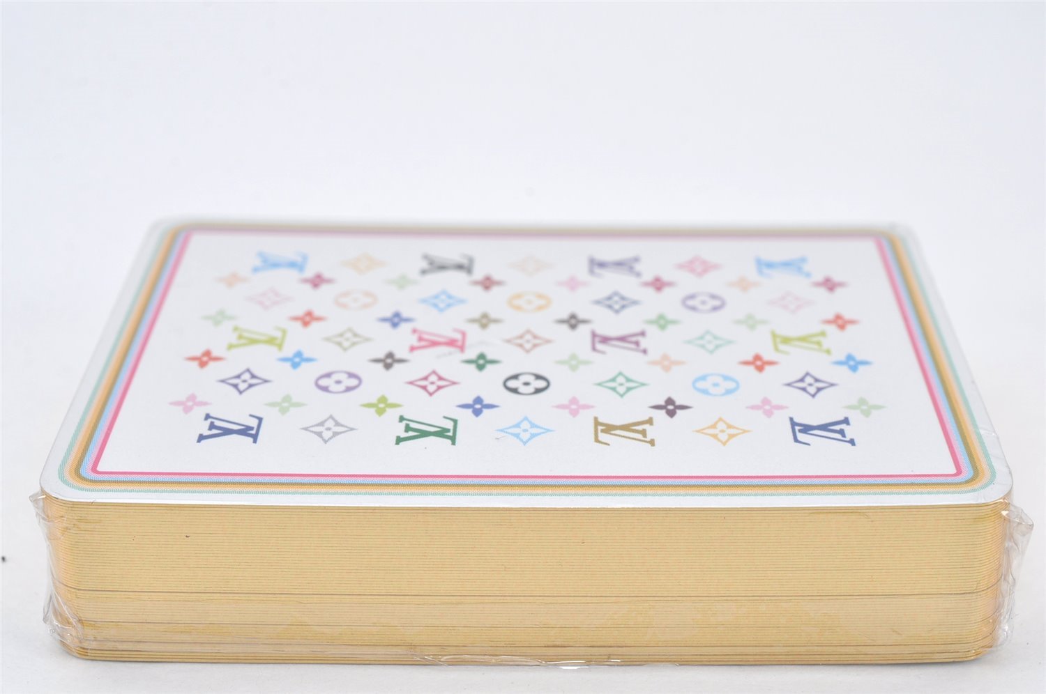 Auth Louis Vuitton Monogram Multicolor Takashi Murakami Playing Cards Box 6961K