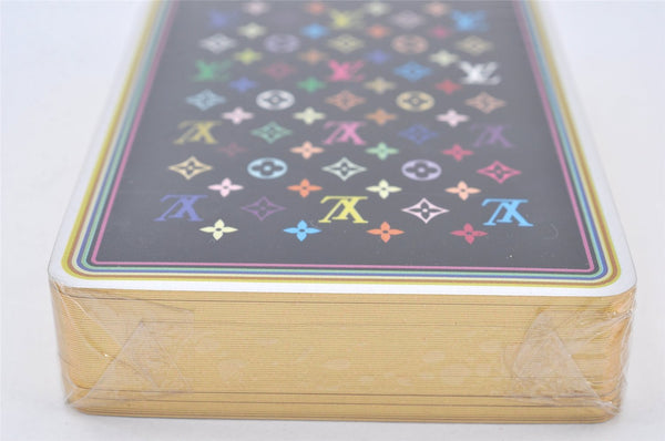 Auth Louis Vuitton Monogram Multicolor Takashi Murakami Playing Cards Box 6961K