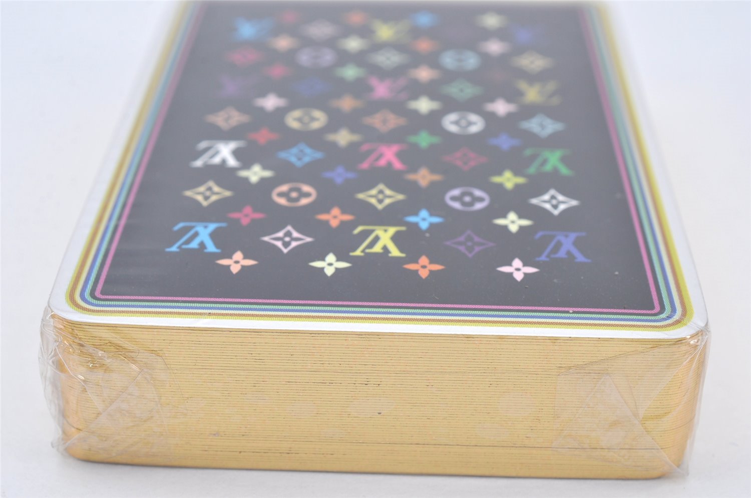 Auth Louis Vuitton Monogram Multicolor Takashi Murakami Playing Cards Box 6961K