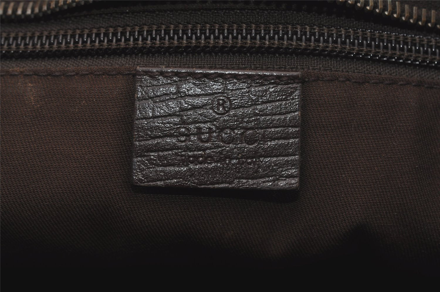 Authentic GUCCI Vintage Shoulder Tote Bag GG PVC Leather 181084 Brown 6962I