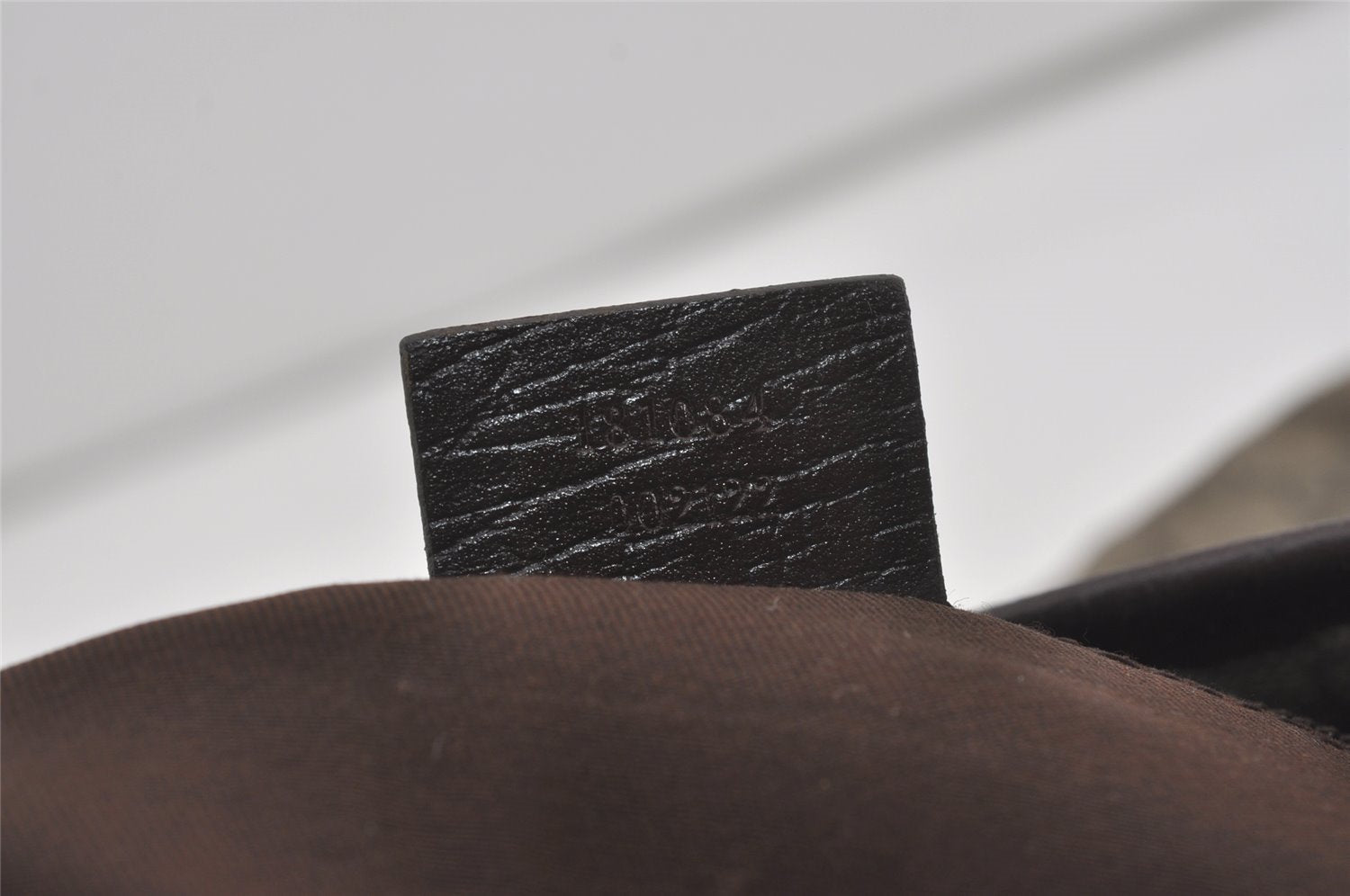 Authentic GUCCI Vintage Shoulder Tote Bag GG PVC Leather 181084 Brown 6962I