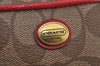 Authentic COACH Signature 2Way Shoulder Hand Bag Purse PVC Enamel Brown 6962J