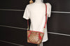 Authentic COACH Signature 2Way Shoulder Hand Bag Purse PVC Enamel Brown 6962J