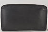 Authentic Louis Vuitton Epi Zippy Organizer NM Long Wallet Black M62643 LV 6962K