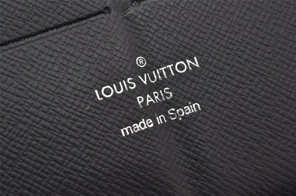 Authentic Louis Vuitton Epi Zippy Organizer NM Long Wallet Black M62643 LV 6962K