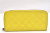 Authentic Louis Vuitton Damier Infini Zippy Wallet Vertical N62236 Yellow 6964K