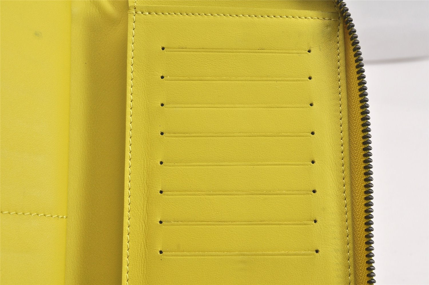 Authentic Louis Vuitton Damier Infini Zippy Wallet Vertical N62236 Yellow 6964K