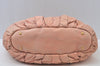 Authentic MIU MIU Vintage Leather 2Way Shoulder Hand Tote Bag Pink 6965I
