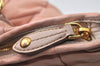 Authentic MIU MIU Vintage Leather 2Way Shoulder Hand Tote Bag Pink 6965I