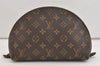 Auth Louis Vuitton Monogram Trousse Demi Ronde 23 Cosmetic Pouch M47520 LV 6965J