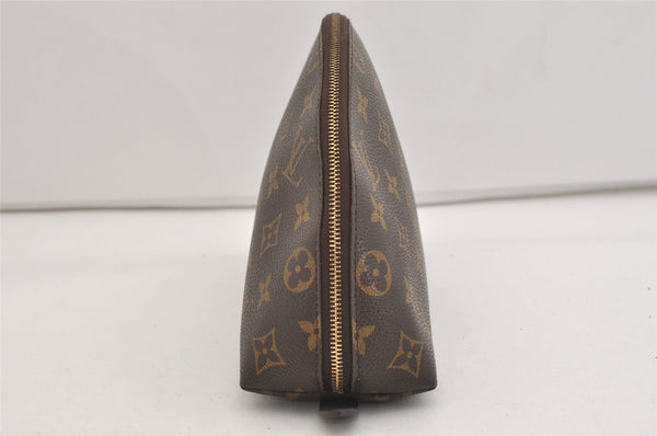 Auth Louis Vuitton Monogram Trousse Demi Ronde 23 Cosmetic Pouch M47520 LV 6965J