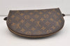 Auth Louis Vuitton Monogram Trousse Demi Ronde 23 Cosmetic Pouch M47520 LV 6965J