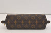 Auth Louis Vuitton Monogram Trousse Demi Ronde 23 Cosmetic Pouch M47520 LV 6965J