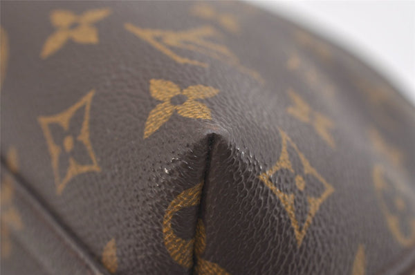 Auth Louis Vuitton Monogram Trousse Demi Ronde 23 Cosmetic Pouch M47520 LV 6965J