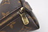 Auth Louis Vuitton Monogram Trousse Demi Ronde 23 Cosmetic Pouch M47520 LV 6965J