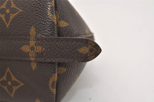 Auth Louis Vuitton Monogram Trousse Demi Ronde 23 Cosmetic Pouch M47520 LV 6965J