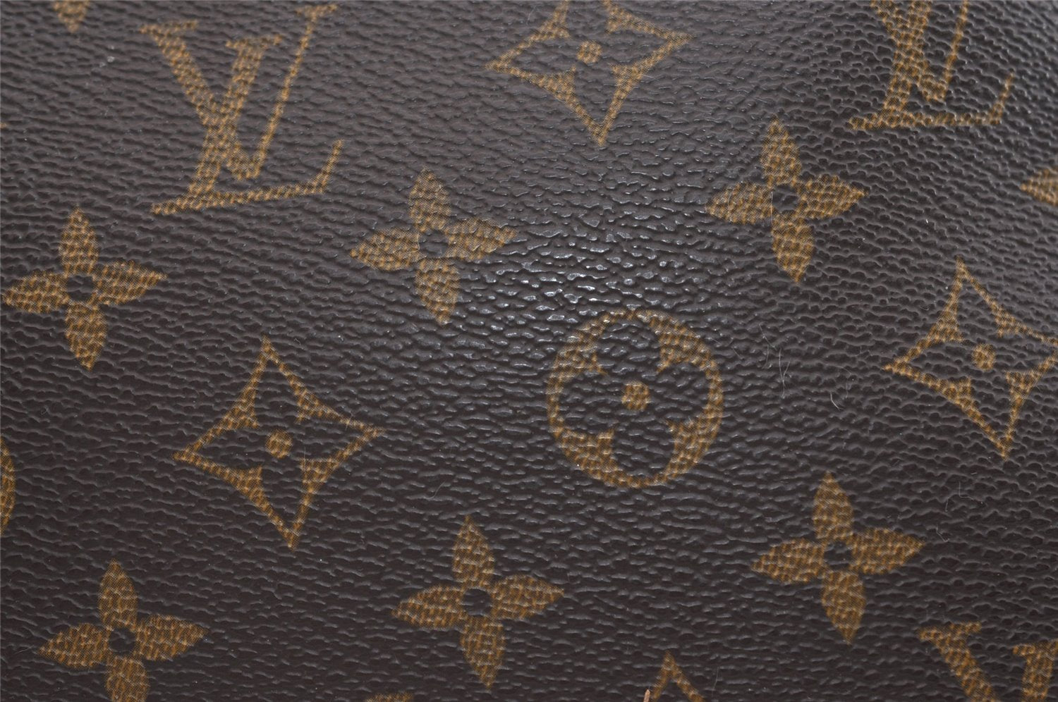Auth Louis Vuitton Monogram Trousse Demi Ronde 23 Cosmetic Pouch M47520 LV 6965J