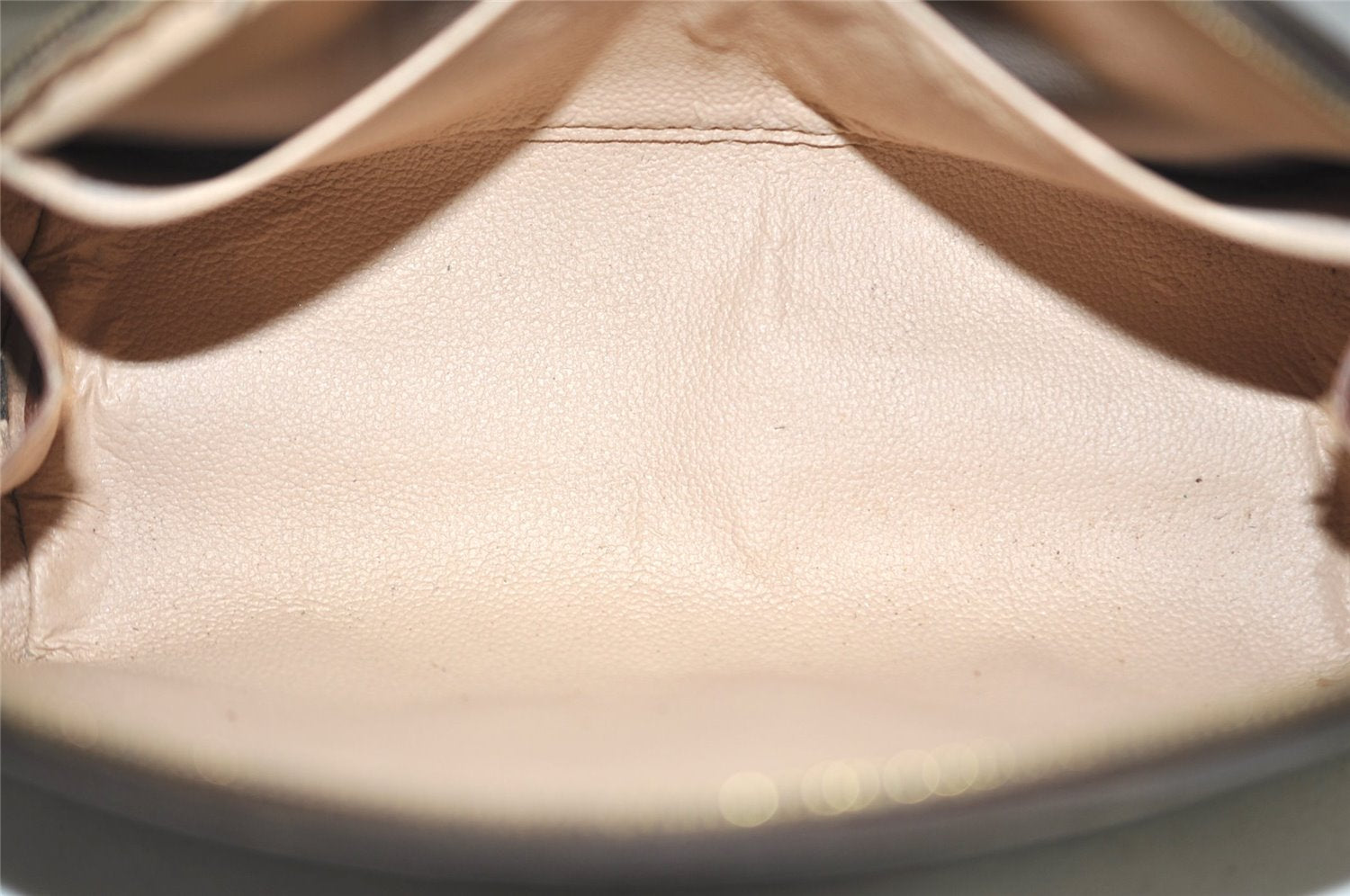 Auth Louis Vuitton Monogram Trousse Demi Ronde 23 Cosmetic Pouch M47520 LV 6965J