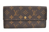 Authentic Louis Vuitton Monogram Portefeuille Sarah Purse Wallet M61734 LV 6965K