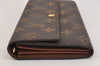 Authentic Louis Vuitton Monogram Portefeuille Sarah Purse Wallet M61734 LV 6965K