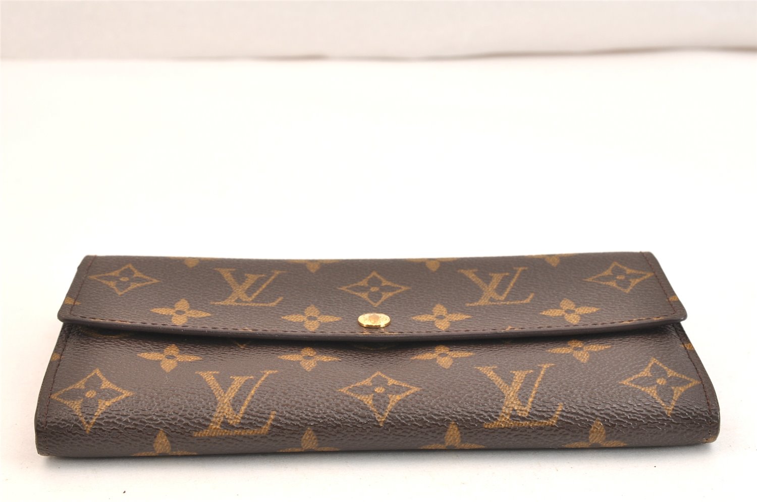 Authentic Louis Vuitton Monogram Portefeuille Sarah Purse Wallet M61734 LV 6965K