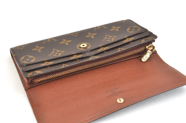 Authentic Louis Vuitton Monogram Portefeuille Sarah Purse Wallet M61734 LV 6965K