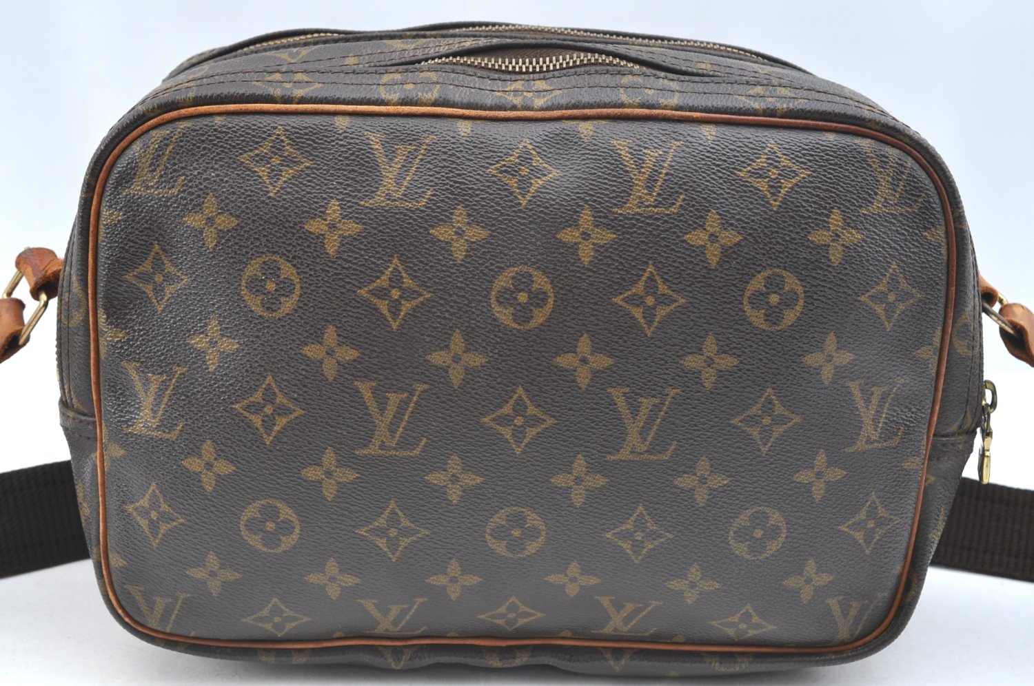 Authentic Louis Vuitton Monogram Reporter PM Shoulder Cross Bag M45254 LV 6966H
