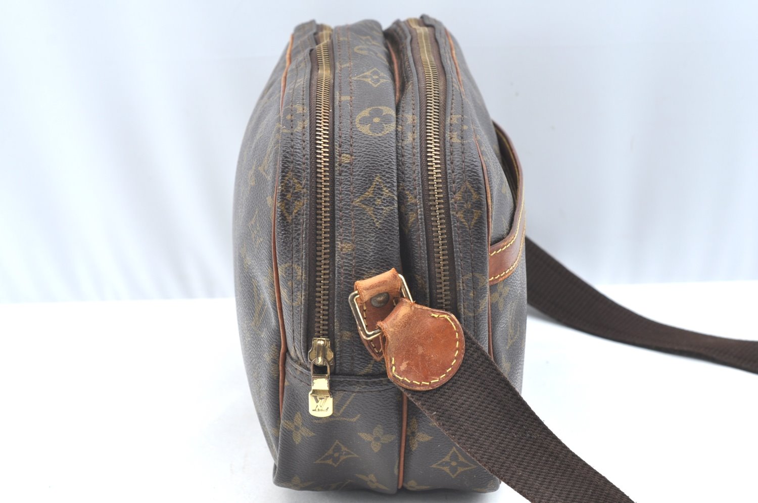 Authentic Louis Vuitton Monogram Reporter PM Shoulder Cross Bag M45254 LV 6966H