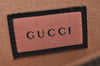 Authentic GUCCI Ghost LIFE IS GUCCI Clutch Bag Leather 445597 Black Box 6966I