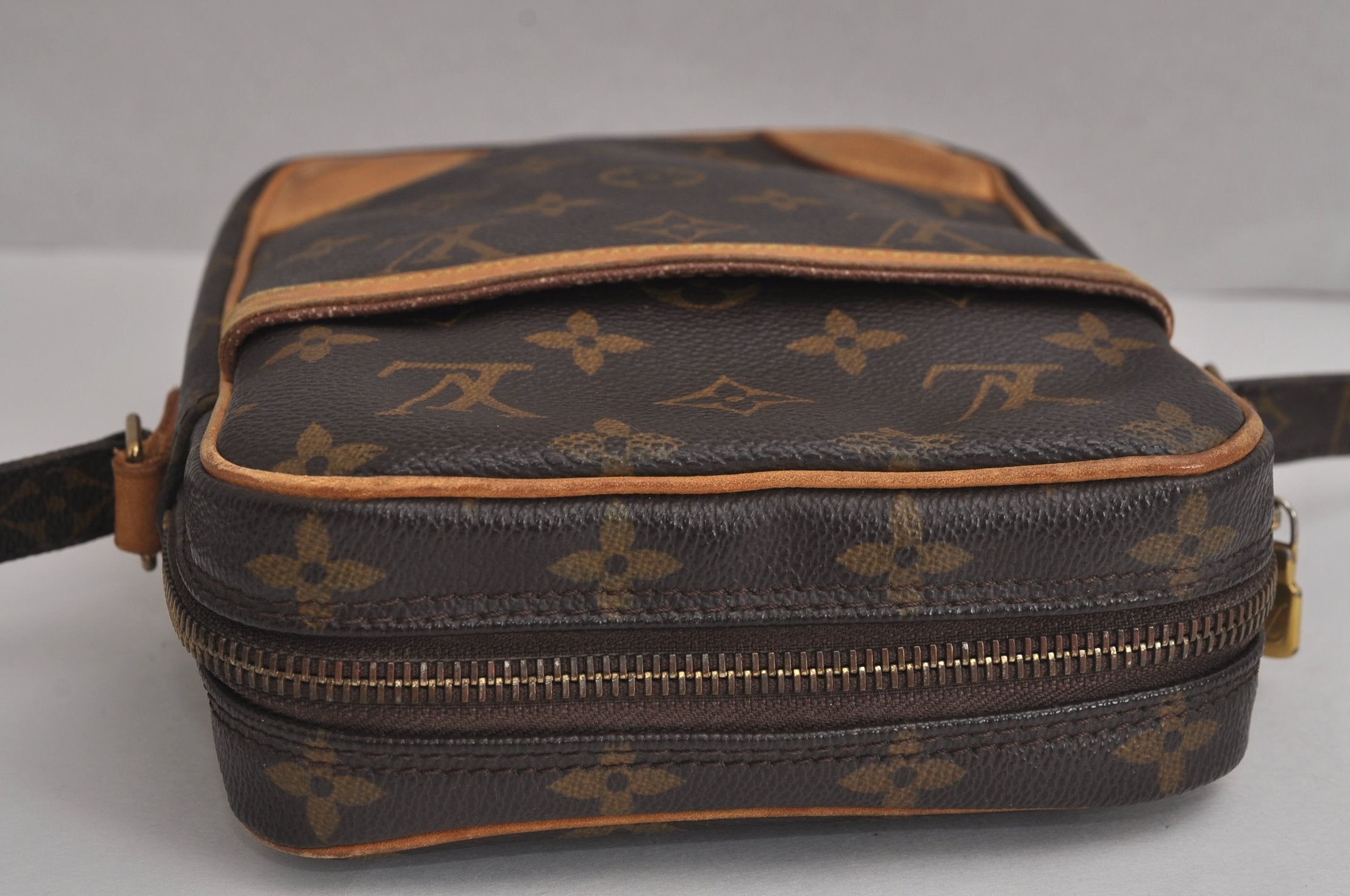 Authentic Louis Vuitton Monogram Danube Shoulder Cross Body Bag M45266 LV 6966J